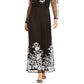 INC International Concepts Women's Embroidered Off-The-Shoulder Maxi Dress Black Size 2