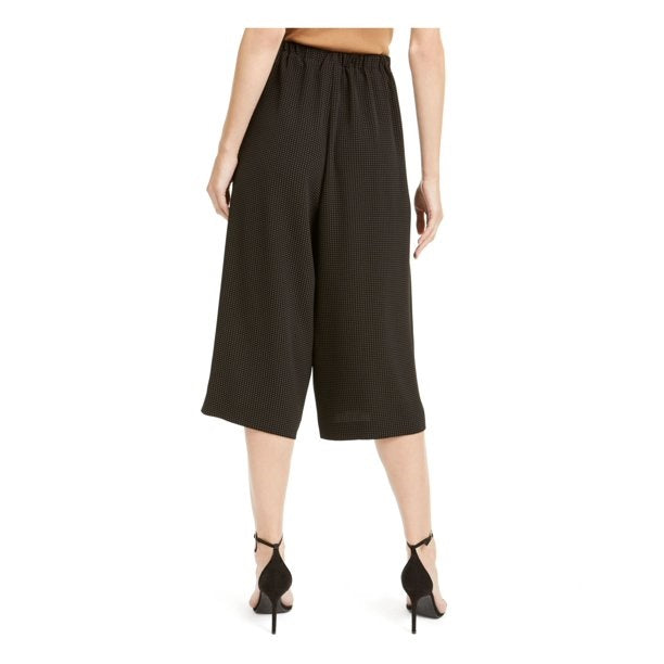 Anne Klein Women's Black Polka Dot Wide Leg Shorts Charcoal Size X-Large