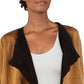Anne Klein Women's Open Front Drapey Cardigan Sweater Beige khaki Size Small