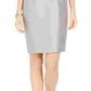 Kasper Women's Shiny Sheath Dress Silver Size 8