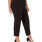 Kasper Women's Straight Leg Pants Black Size 20W