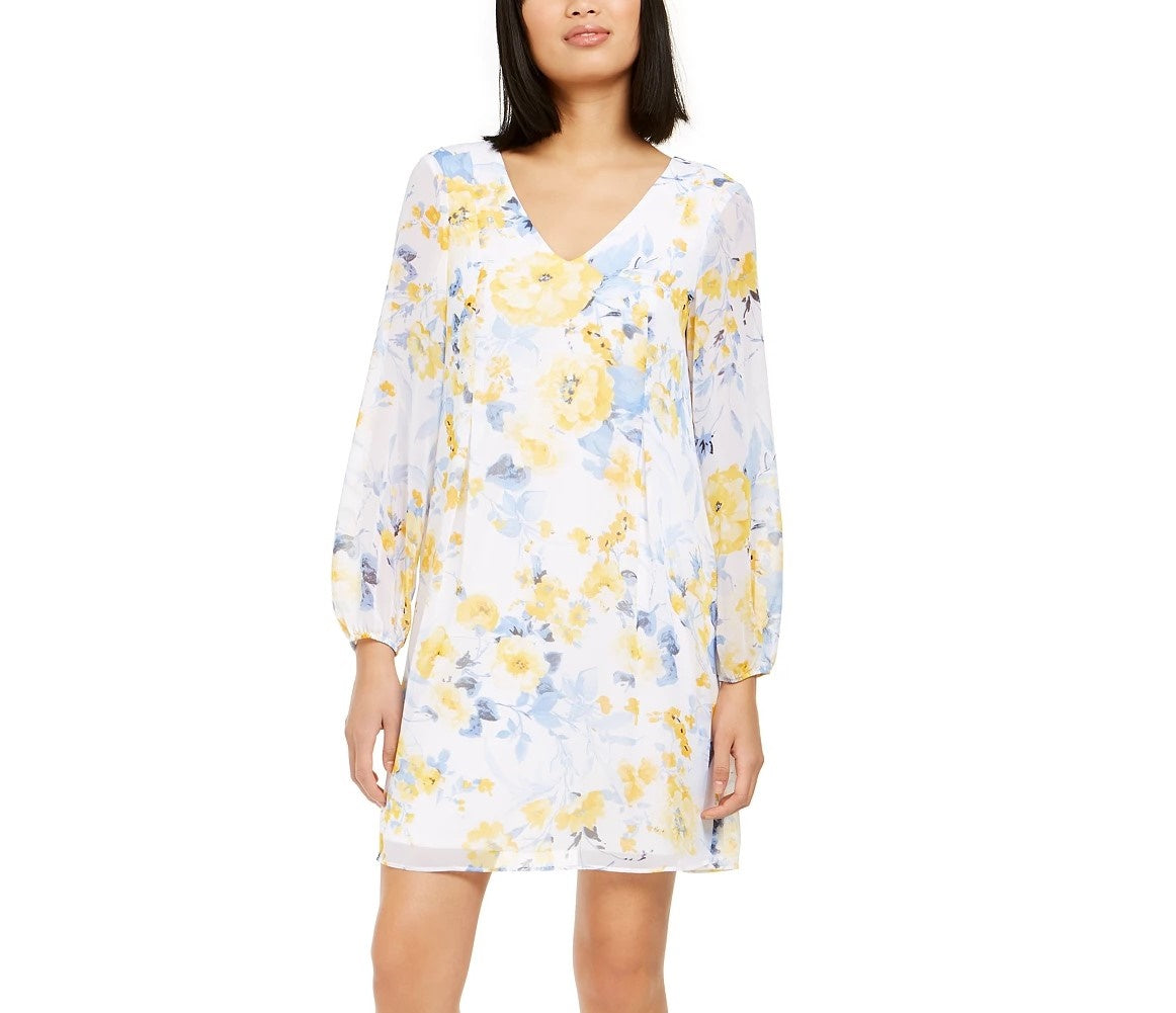 INC International Concepts Women's Bow-Back Shift Dress White Size X-Large