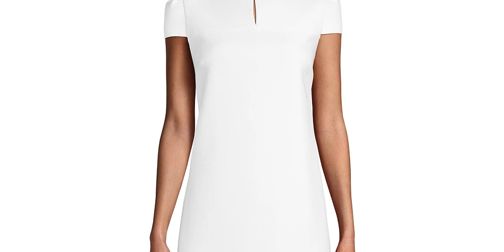 Anne Klein Women's Crepe Sheath Dress White Size 16