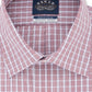 Eagle Men's Classic Regular Fit Non Iron Stretch Collar Check Dress Shirt Red Size 18.5X34X35