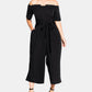 City Chic Women's Trendy Plus Tie Waist Jumpsuit Black Size 22W