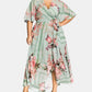 City Chic Women's Sierra Maxi Wrap Dress Size Green Size X-Small / 14