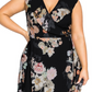 City Chic Women's Trendy Plus High Low Maxi Wrap Dress Black Size Petite Small
