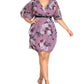 City Chic Women's Rosewood Floral Print Dress Purple Size M/18
