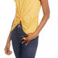 Current Air Women's Twist-Front Blouse Med Yellow Size Extra Small
