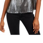 Current Air Women's Shirred Blouse Silver Size Medium