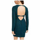 City Studio Juniors' Open-Back Glitter Dress   Green Size 3