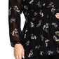 City Chic Women's Trendy Plus Size Gental Floral-Print Peplum Top Black Size 24W
