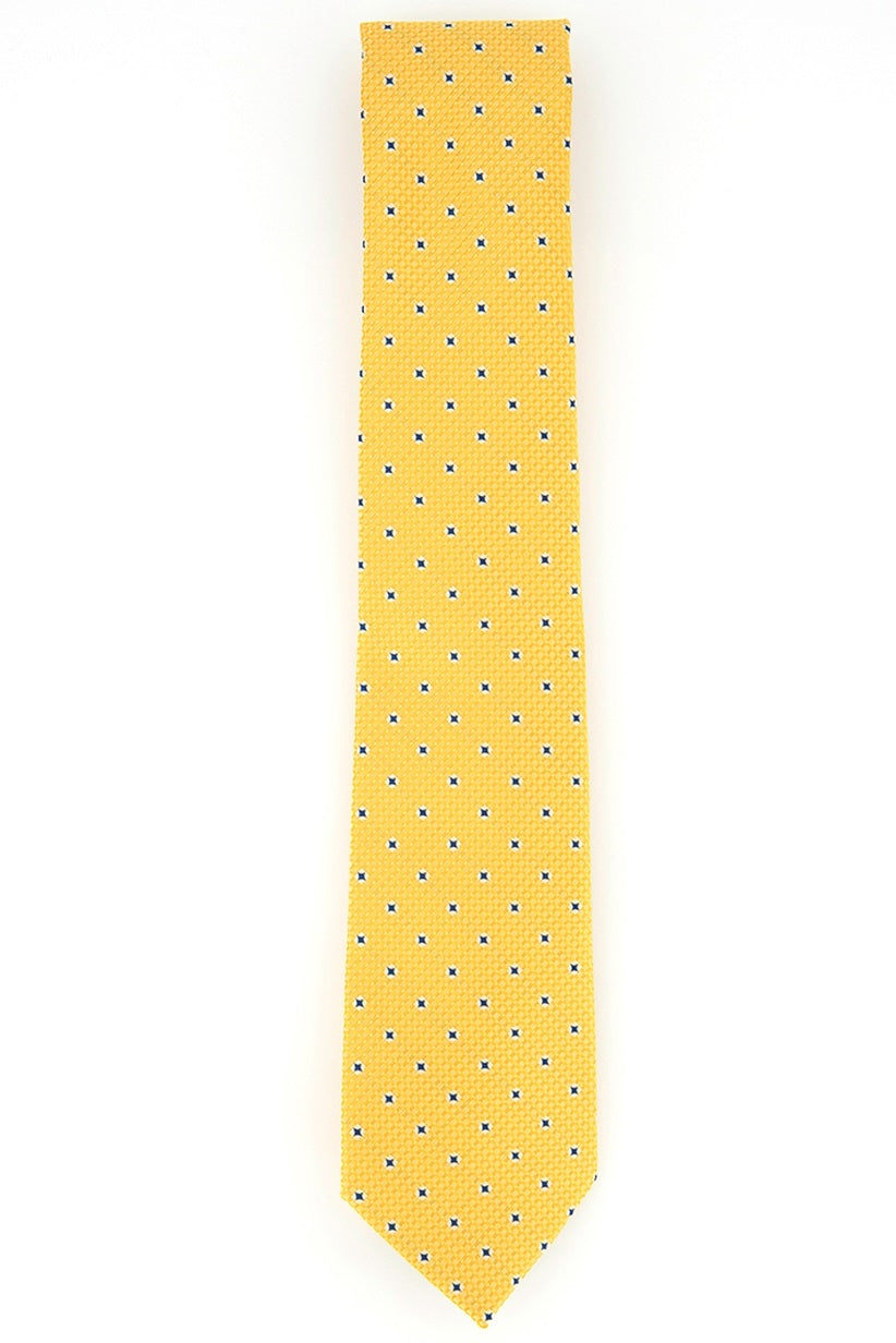 Perry Ellis Men's Howland Neat Tie Gold Size Regular