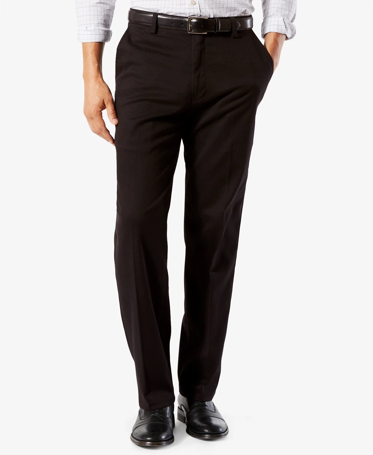 Dockers Men's Easy Classic Fit Stretch Pants Black Size 38X30