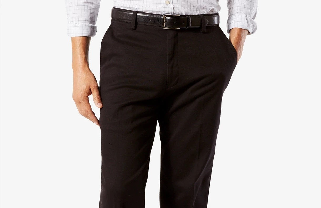 Dockers Men's Easy Classic Fit Stretch Pants Black Size 40X32