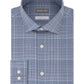 Michael Kors Men's Slim-Fit Non-Iron Airsoft Performance Stretch Plaid Dress Shirt Blue Size 34-35