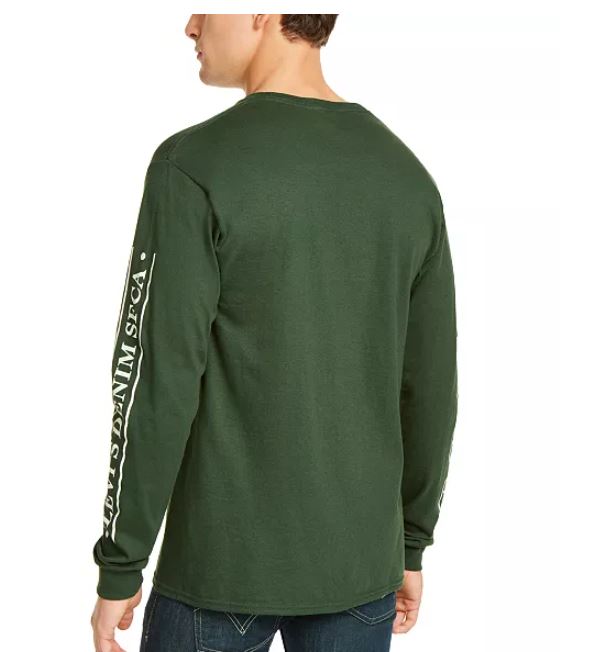 Levi's Men's Tundra Logo Graphic T-Shirt Green Size Medium