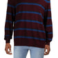 Calvin Klein Men's Bi-Color Striped Sweater Red Size Small