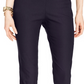 Charter Club Women's Petite Cambridge Tummy-Control Slim-Leg Pants Blue Size 20X4