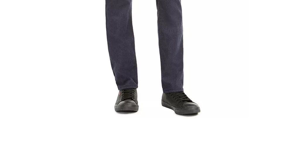 Levis Men's 511 Slim-Fit Stretch Flannel Jeans Black Size 38X32