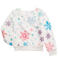 Evy Of California Big Girls Plush Snowflake-Print Top Beige Size Small