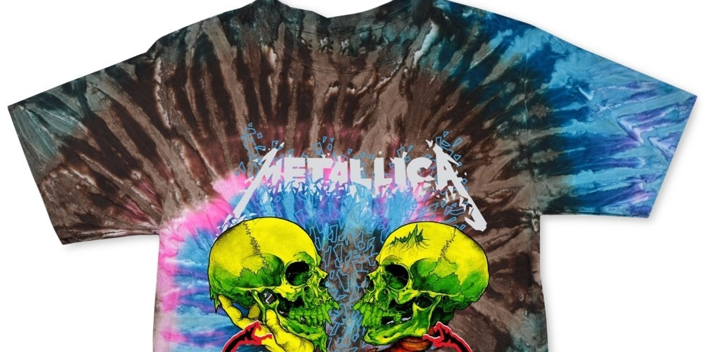Merch Traffic Men's Metallica Live '92 Tie Dye Men's T-Shirt Pink Size Medium