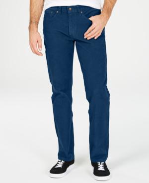 Levi's Men's 514 Straight Leg Corduroy Pants Navy Size 32X34
