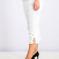 JM Collection Women's Plus Capri Pants White Size 3X
