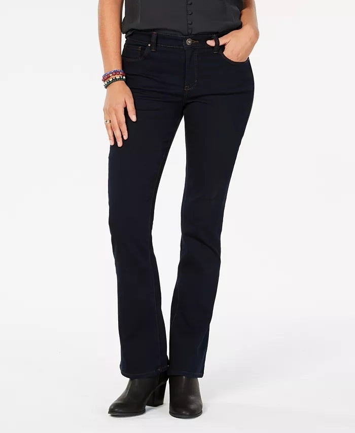 Style & Co Women's Mid Rise Bootcut Jeans Blue Size 4