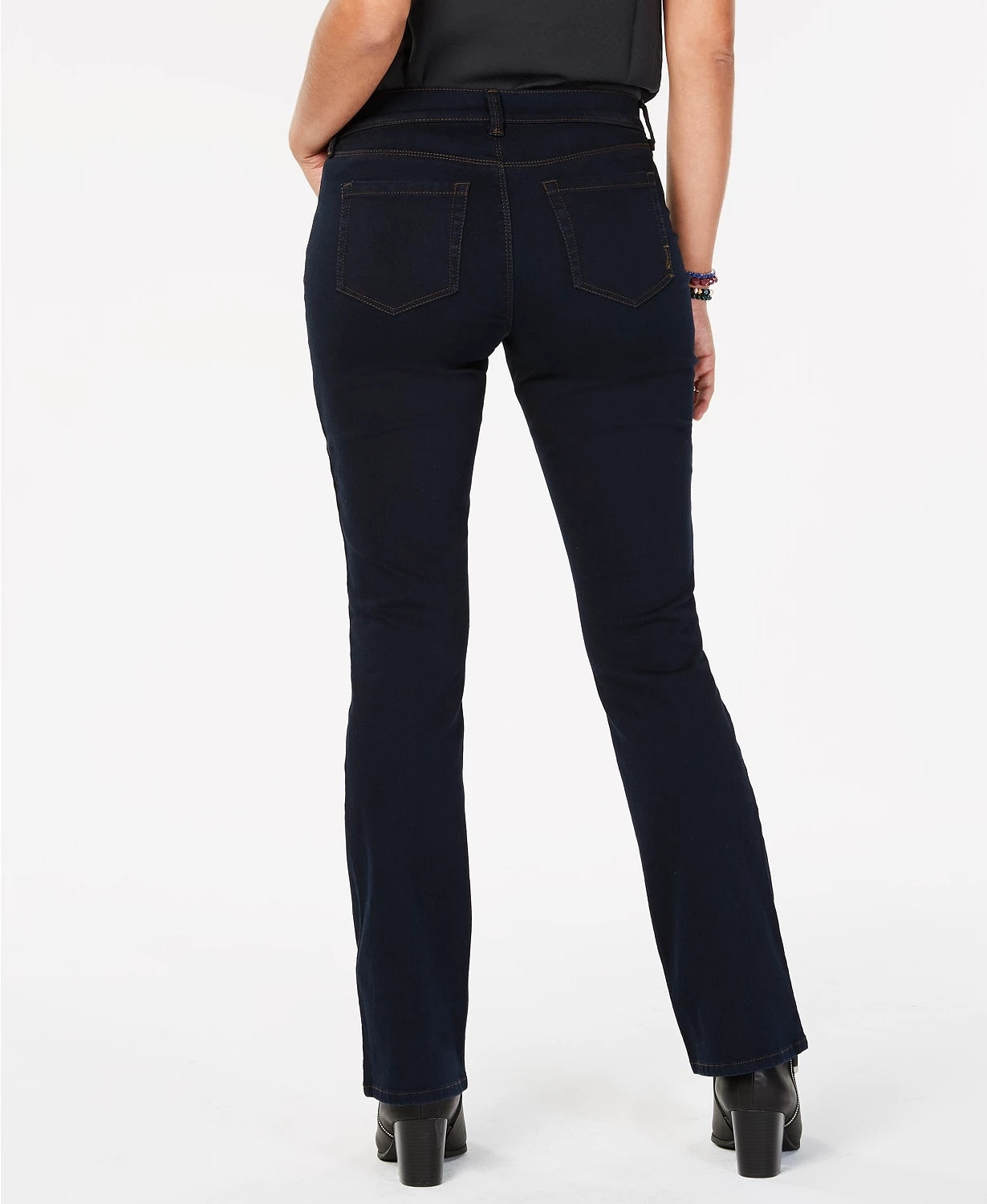 Style & Co Women's Mid Rise Bootcut Jeans Blue Size 4