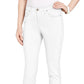 Style & Co Women's Curvy-Fit Skinny Jeans White Size 18