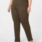 Style & Co Women's Plus Size Tummy-Control Straight-Leg Jeans Green Size Petite Small