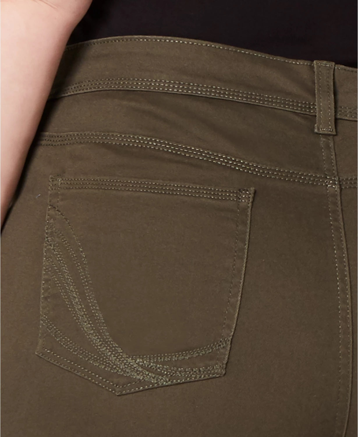 Style & Co Women's Plus Size Tummy-Control Straight-Leg Jeans Green Size Petite Small