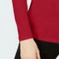 Charter Club Women's Cotton Mock-Neck Top Red Size Large