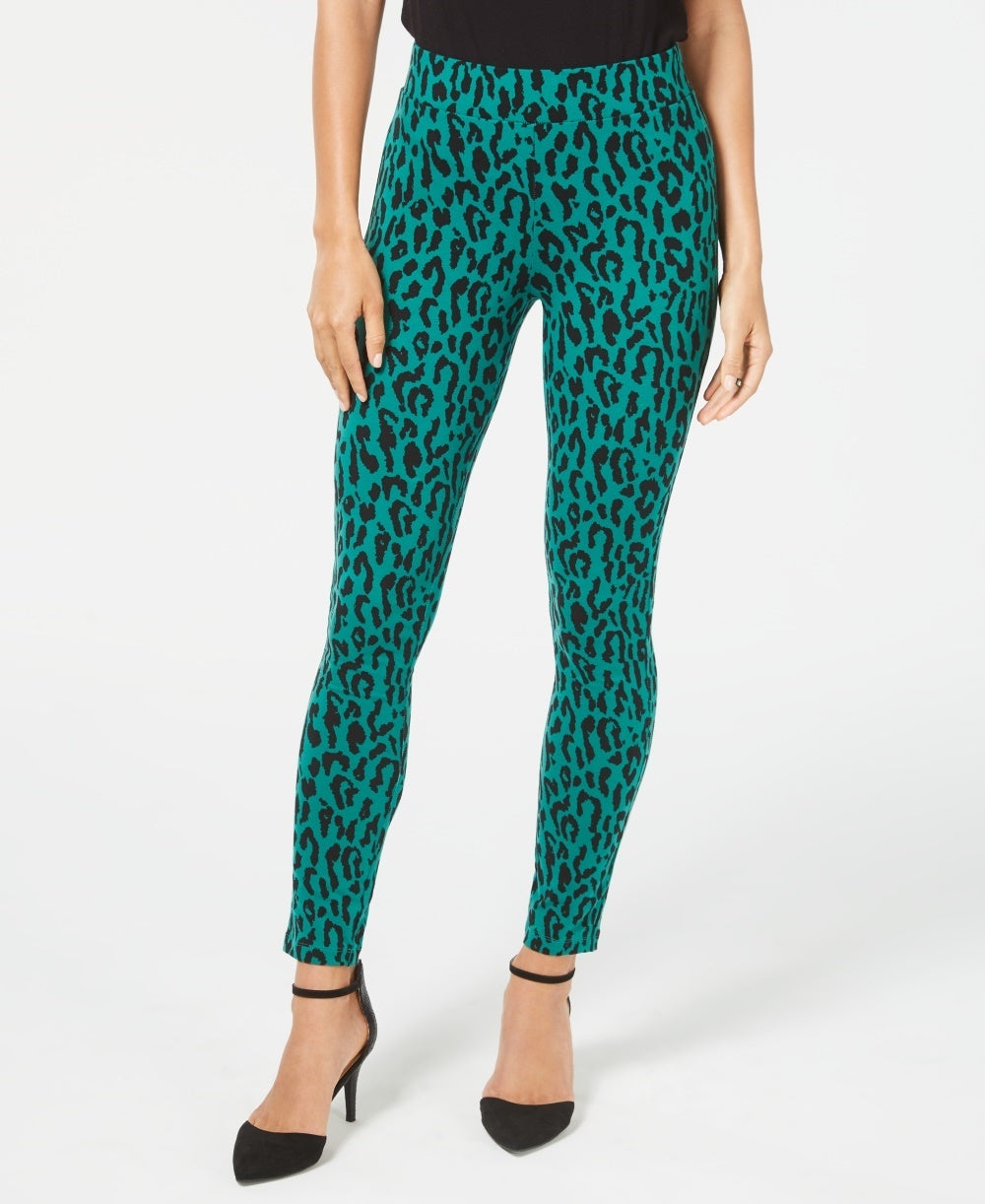 Thalia Sodi Women's Printed Pull On Leggings Green Size X-Small