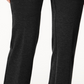 Alfani Women's Faux Leather Trim Wide Leg Trousers Black Size 8 Petite
