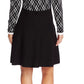 Cece Women's Long Sleeve Fit & Flare Knit Dress Black Size Medium