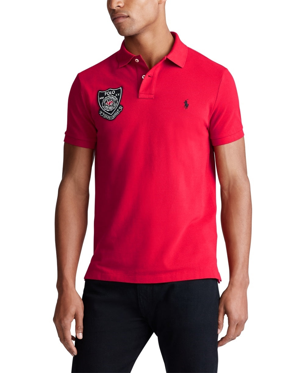 Ralph Lauren Men's Shirt Small Polo Slim Fit Lunar Red Size Small