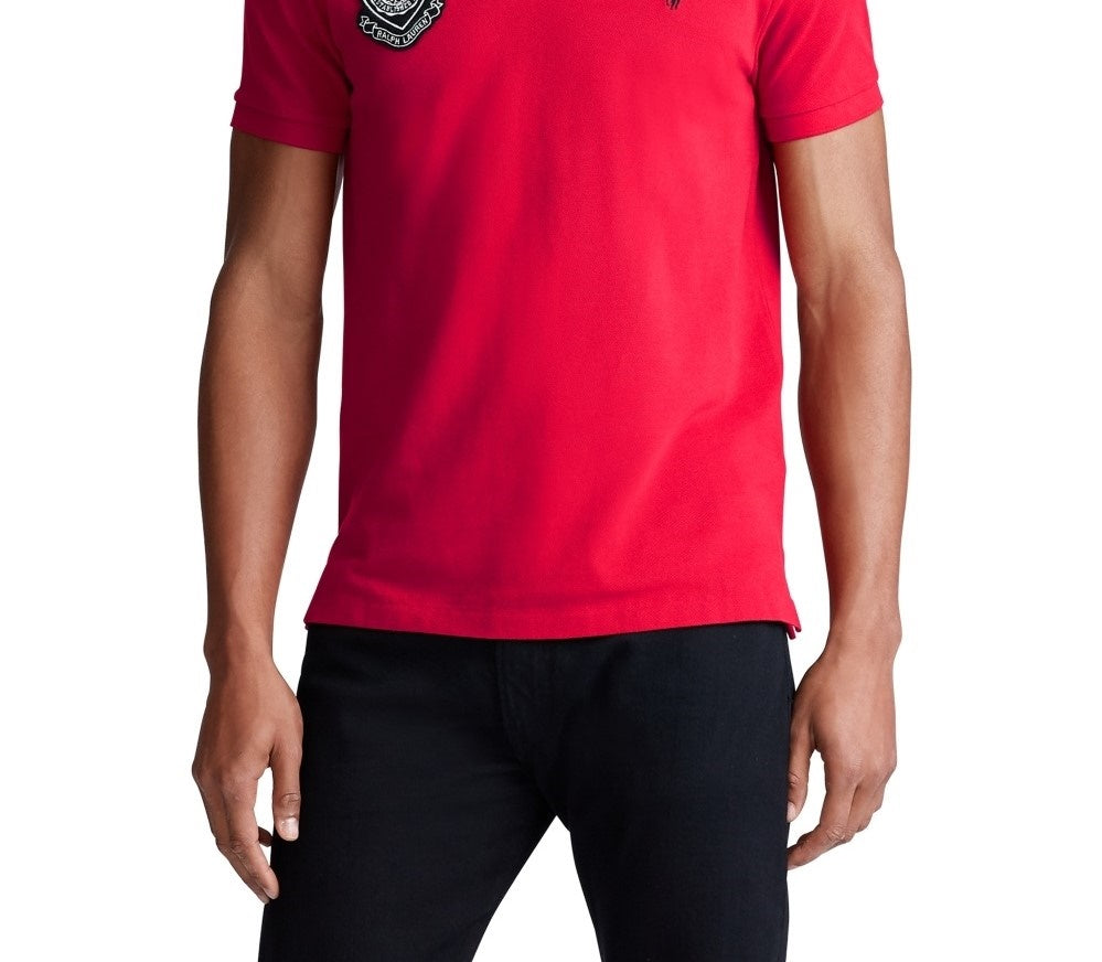 Ralph Lauren Men's Shirt Small Polo Slim Fit Lunar Red Size Small