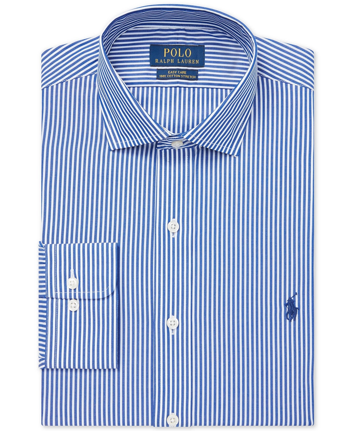 Ralph Lauren Men's Classic Fit Cotton Dress Shirt Navy Size 32-33