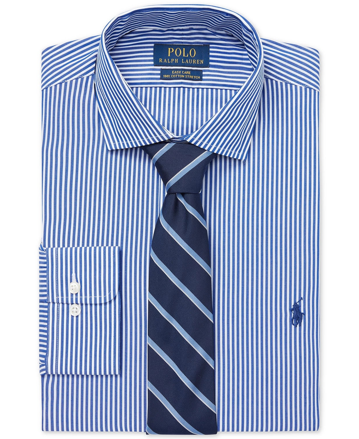 Ralph Lauren Men's Classic Fit Cotton Dress Shirt Navy Size 32-33