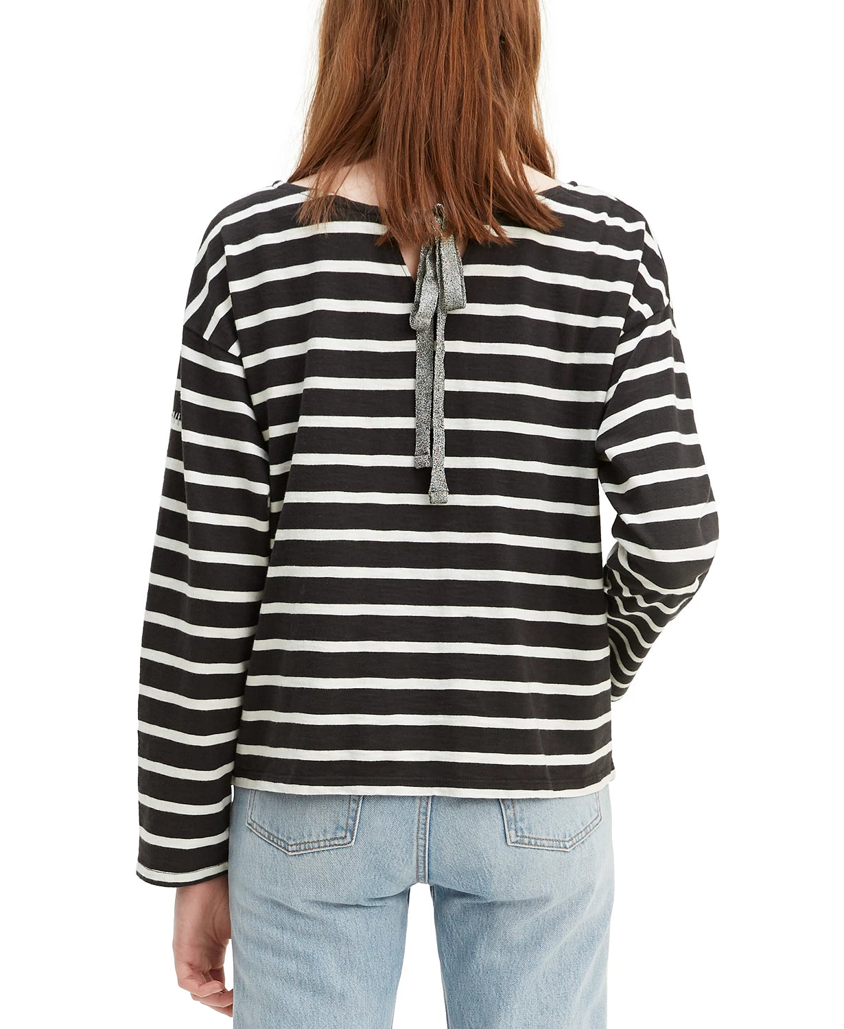 Levi's Women's Cora Cotton Sailor T-Shirt Black Size X-Large