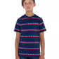 Levi's Little Boy's Logo Stripe T-Shirt Blue Size 4