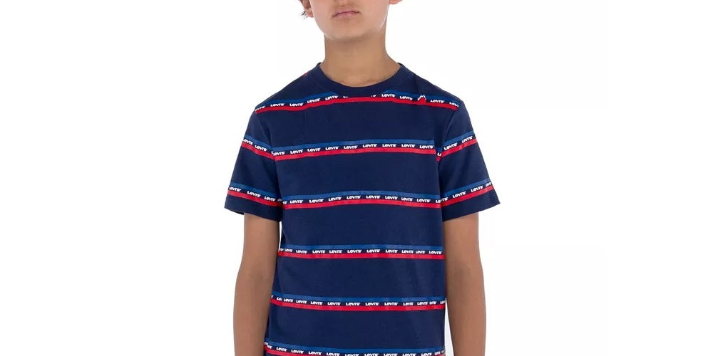 Levi's Little Boy's Logo Stripe T-Shirt Blue Size 4