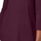 JM Collection Women's Scoop-Neck Top Wine Size Small