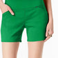 INC International Concepts Women's Curvy Pull On Shorts Green Size 2