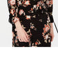 American Rag Juniors'' Printed Off-The-Shoulder Top Black Size X-Small