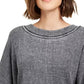 American Rag Juniors'' Textured Dolman-Sleeve Top Black Size XX-Large