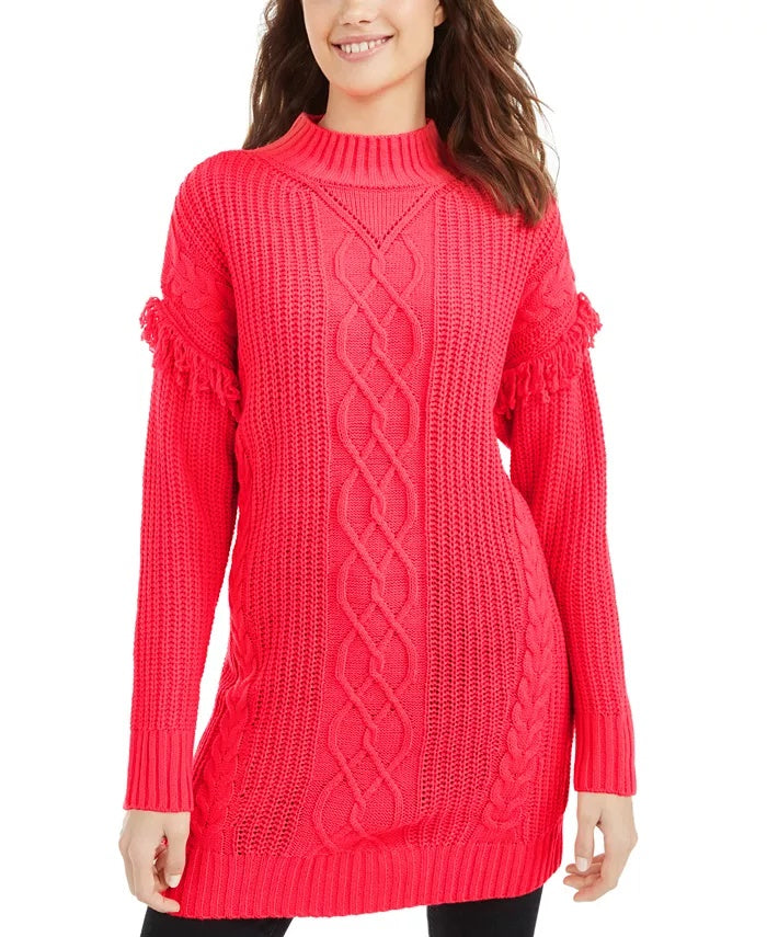 American Rag Juniors' Tunic Sweater Dark Pink Size Small