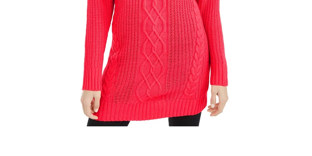 American Rag Juniors' Tunic Sweater Dark Pink Size Small